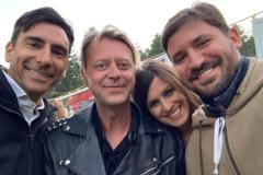 Greta con Renato Caruso, Andy (Bluvertigo), Rapetti